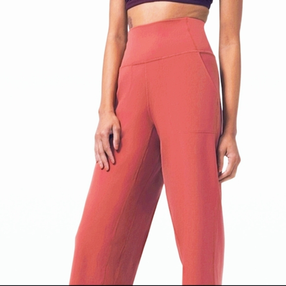 Lululemon NWOT Orange-Rust Align High Rise Wide-Leg Pant. Size 2 S. HP! - Picture 1 of 6